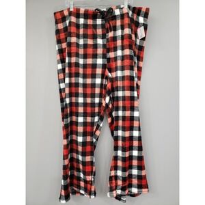 NEW 3X Plus Size Plush Pajama Pants Lounge Sleepwear Cozy Comfy Plaid‎ Buffalo
